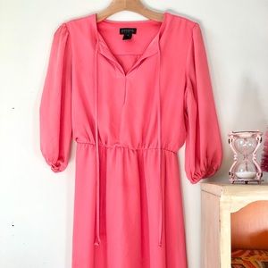 Enfocus Studio coral double layer dress